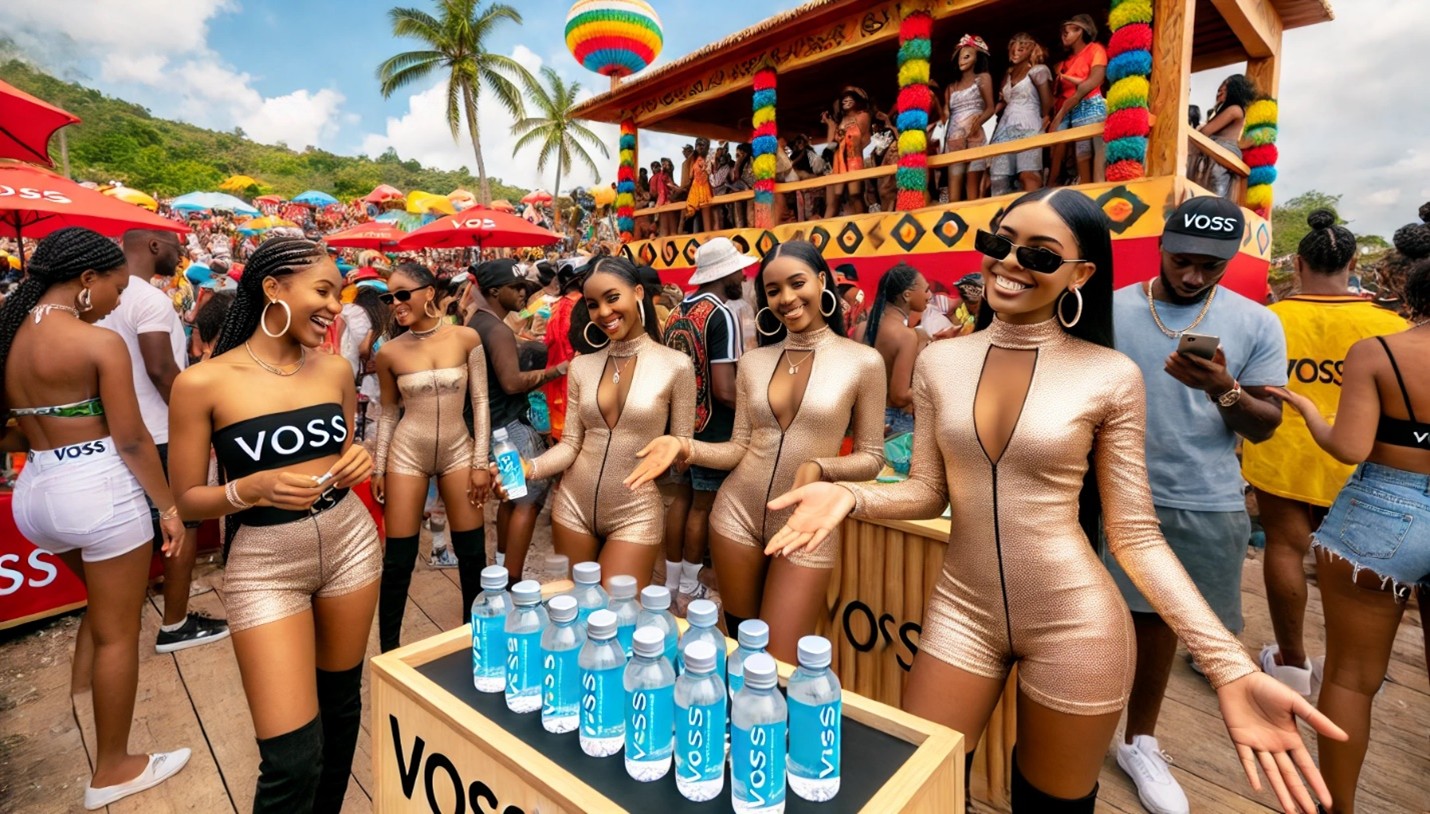 VOSS Event Branding At Carnival Party AI Mockup